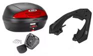 BAU BAULETO 45L MONOLOCK SIMPLY E450N + BAGAGEIRO SCAM SPT0536 Fiber Force Cb250 Twister 2016 A 2021
