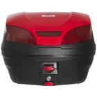 Baú Bauleto para Moto 30 Litros Smartbox 3 Universal Com Refletor Traseiro Vermelho BP-10VM - Pro Tork