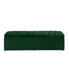 Baú Calçadeira Imperatriz 1,38 Cm Suede Verde Militar