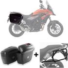 Baú Givi Lateral E21l Par + Suporte Bau Lateral Cb500x 2013+