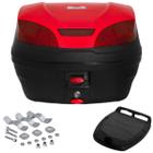 Baú Moto Bauleto Pro Tork 52 Litros Smart Box Top Case Maleiro Grande Para 2 Capacetes