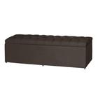 Baú Recamier Calçadeira Imperatriz Captone Estofada Para Quarto Cama Queen Size 158 cm - Maite Moda Casa