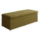 Baú Recamier Calçadeira Para Quarto Cama Vitória 100Cm Estofada Suede Diversas Cores - Maitê Moda Casa