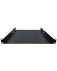 BBK Bandeja Fixa p/ rack 1U x 600 mm 19" c/ 4 pontos - Preta