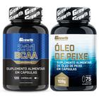 Bcaa 120 Caps + Omega 3 75 Caps Growth Supplements