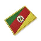 BE0019-021 Bandeira Rio Grande do Sul Patch Bordado 10,2x6,8cm