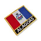 BE0398N-001 Bandeira Alagoas Patch Bordado 7,5x6,3cm