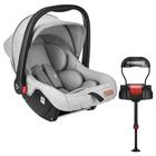 Bebê Conforto Cinza Mesclado Claro E Base Isofix - Litet