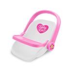 Bebe Conforto E Kit Papinha Brinquedo Infantil Branco E Rosa