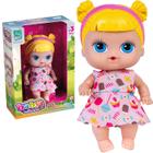 Bebê De Brinquedo Boneca Nenem Fofa Em Vinil Macio Loira Em Vinil Infantil Articulada - Super Toys