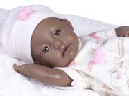 Bebê Menina Boutique Dolls Reborn Negra Supertoys