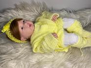 Bebê Reborn Amarela Barata 100% Silicone (pode Dar Banho )24 Itens Enxoval - Igualzinha a foto