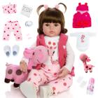 Bebê Reborn Boneca Girafinha Realista Silicone Menina Boneca Pode dar Banho