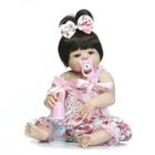 Bebe reborn gatinha lorena 55 cm silicone - LUMEN IMPORTADOS