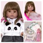 Bebê Reborn de Silicone Panda Menina Presente e Enxoval - Cegonha Reborn Dolls