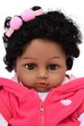 Bebe Reborn Girafinha 100% Silicone - Menina Negra 48 cm - Sweetie Reborn