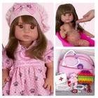 Bebê Reborn Menina Bolsa Maternidade + Enxoval Completo - Cegonha Reborn Dolls