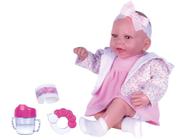 Boneca Bebe Reborn Miyo Menina Macia Roupa Rosa Fofinha Original