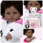 Boneca Bebê Reborn Real 100% Silicone Negra Cabelo Cacheado - Cegonha Reborn  Dolls - Bonecas - Magazine Luiza