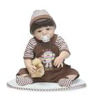 Bebe Reborn Menino 100% Silicone 57 Cm - Biel