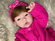 Bebê Reborn Pink Barata 100 Silicone (pode Dar Banho )24 Itens Enxoval - Igualzinha a foto