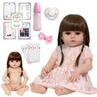 Bebe Reborn Real Menina Recem Nascida Fofinha + Kit Itens