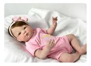 Bebê Reborn Menino Kit Abigail Para Banho Cabelo Fio A Fio no Shoptime