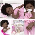 Bebe Reborn Realista Menina Negra Bailarina Coelhinha Itens - Cegonha Reborn Dolls