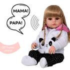 Bebe Reborn Realista Panda Loira 30 Frases Envio Imediato