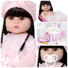 Bebe Reborn Realista Princesa Baby Alive Morena Com Chupeta