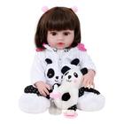 Bebê Sweetie Reborn Modelo Especial Panda Cabelos Liso