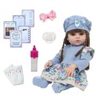 Bebe Tipo Reborn Menina Princesa 100% Silicone Com Enxoval