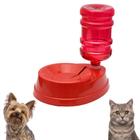 Bebedouro Automático Vermelho Para Pet Gato e Cachorro Four Plastic