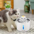 Bebedouro Fonte de Agua P/ Gatos Com Filtro LED 2.4L Aço Inoxidável Gatos Cães Animais de Estimação
