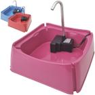 Bebedouro Fonte Gatos Cachorros Cães 1L Filtro Carvão Ativado Little Dado Mec Pet Bivolt Rosa