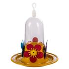 Bebedouro Para Beija Flor Bandeja Com Poleiro 250ml Cores Mistas 6 Unidades Pet Piu Jel Plast