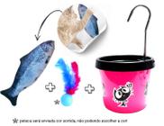 Bebedouro Para Gato + Brinquedo Pelucia Peixe com Catnip