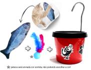 Bebedouro Para Gato + Brinquedo Pelucia Peixe com Catnip