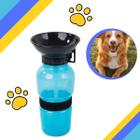 Bebedouro Squeeze Portátil De 500ml Pet Passeio Caminhada Viagem Dog Cães Gatos Garrafa Prático leve