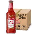 Bebida askov ice frutas vermelhas caixa com 24 un de 275ml