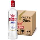 Bebida askov vodka caixa com 6 un de 900ml