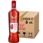 Bebida askov vodka remix frutas verm cx com 6 un de 900ml