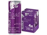 Bebida Energética Red Bull Açaí Edition 250ml - 4 Unidades