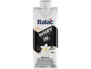 Bebida Láctea UHT Proteica com 15g de proteínas Italac Whey Protein Baunilha Zero Lactose 250ml