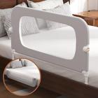 Bed Rail FigTime para crianças pequenas, Baby Guard Kids Grey 81 cm