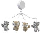 Bedtime Originals Little Rascals Forest Animals Musical Mobile, Cinza / Branco