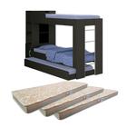 Beliche Cama Aux C/ 3 Colchões Ditália Treliche CM-15 Preto