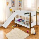 Beliche com Escorregador Montessori Magica Lia Branco Mel