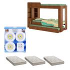 Beliche Ditália Cama Aux c/colchões+ Kit luz CM-15 Cozy