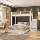 Beliche Family Adulto com Cama Casal Star Plus Casatema Branco/Amadeirado Montana